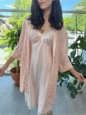 Vintage Satin Lace slip by French Maid